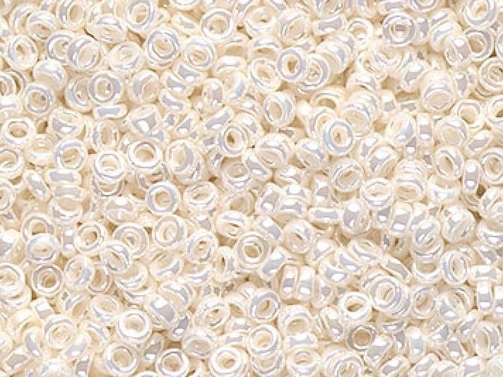 Spacer Beads 2.2x1 mm, Antique Ivory Pearl Ceylon, Miyuki Japanese Beads