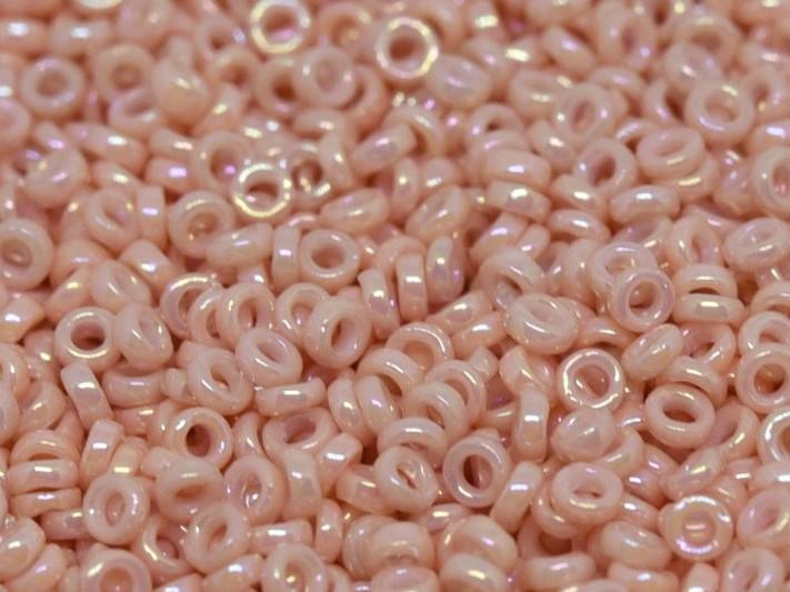 Spacer Beads 2.2x1 mm, Opaque Salmon Luster, Miyuki Japanese Beads