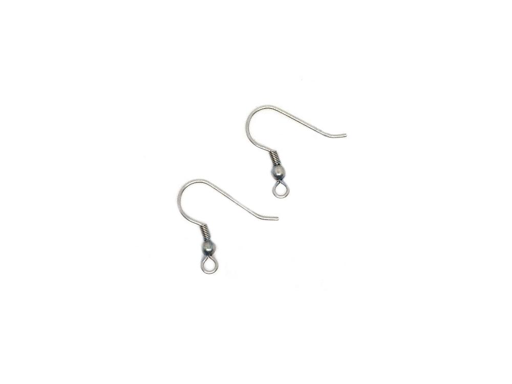 Wire Hook with Spring and Ball 20x18 mm, Stainless Steel, Czech Republic