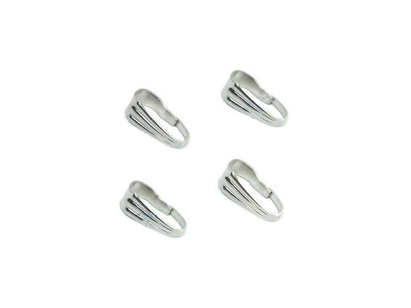 Pinch Bail 9x4 mm, Stainless Steel, Czech Republic