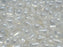 Teardrop Beads 6x9 mm, Crystal Shimmer, Czech Glass