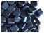 40 pcs 2-hole Tile Pressed Beads, 6x6x3mm, Pastel Montana Blue, Czech Glass