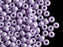 50 pcs Pony Pressed Beads, 2mm Hole, 5.5mm, Pastel Purple Matte, Czech Glass