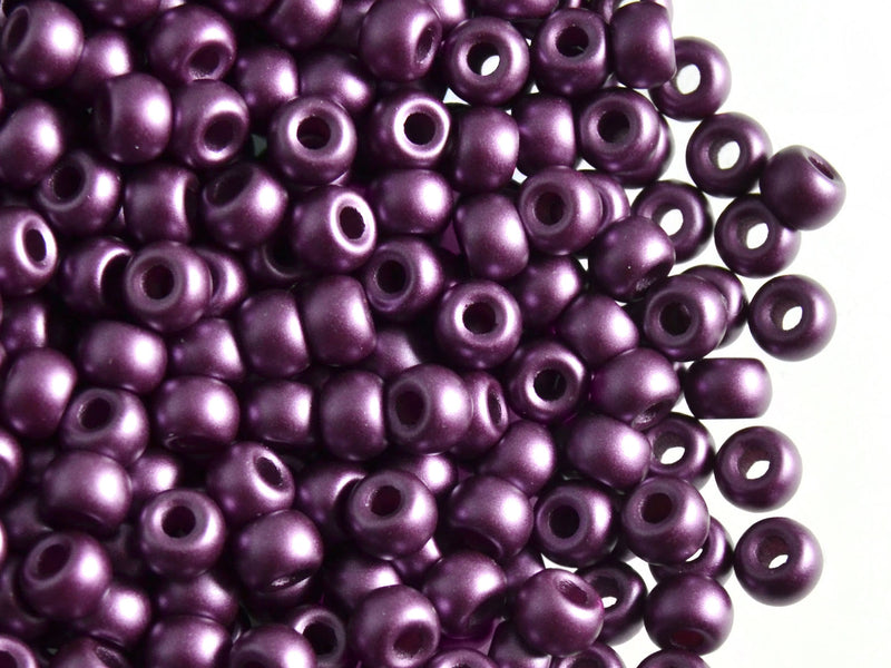 50 pcs Pony Pressed Beads, 2mm Hole, 5.5mm, Pastel Bordeaux, Czech Glass