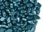 30 pcs 2-hole DiamonDuo™ Beads, 5x8mm, Alabaster Pastel Blue Zircon, Pressed Czech Glass