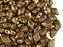 30 pcs 2-hole DiamonDuo™ Beads, 5x8mm, Crystal Bronze Pale Gold (Aztec Gold), Pressed Czech Glass