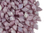 30 pcs 2-hole DiamonDuo™ Beads, 5x8mm, Chalk Light Rose, Pressed Czech Glass