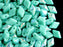 30 pcs 2-hole DiamonDuo™ Beads, 5x8mm, Opaque Turquoise AB, Pressed Czech Glass