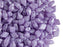 30 pcs 2-hole DiamonDuo™ Beads, 5x8mm, Lavender glow in the dark, Pressed Czech Glass