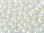 50 pcs 2-hole Es O® Beads ESTRELA, 5mm, Alabaster Pastel White, Czech Glass