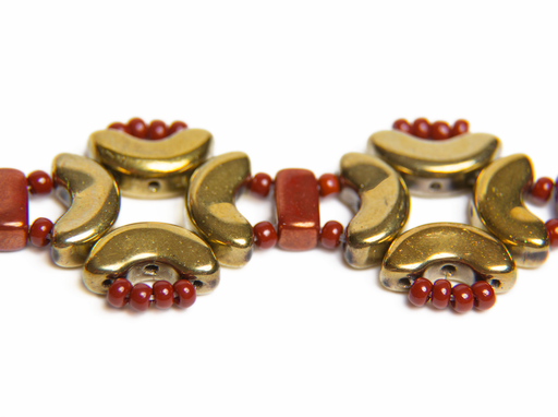 150 pcs Tile Beads 6x6 mm, 2 Holes, Mix Amber Red-Orange Topaz, Czech —  ScaraBeads US