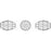 2 pcs Swarovski Elements 5200 Oblong Faceted Beads, 9x6mm, Aquamarine, Czech Glass
