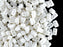 50 pcs Ios® Par Puca® 2-hole Beads, 2.5x5.5mm, Chalk White Luster, Czech Glass