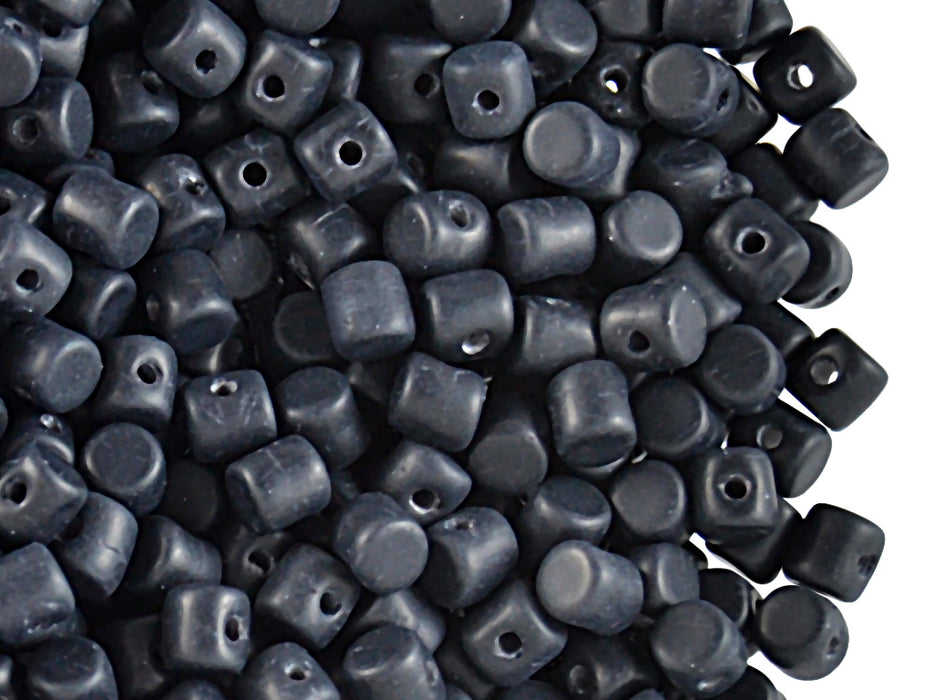 5 g Minos® Par Puca® Beads, 2.5x3mm, Jet Black Matte, Czech Glass