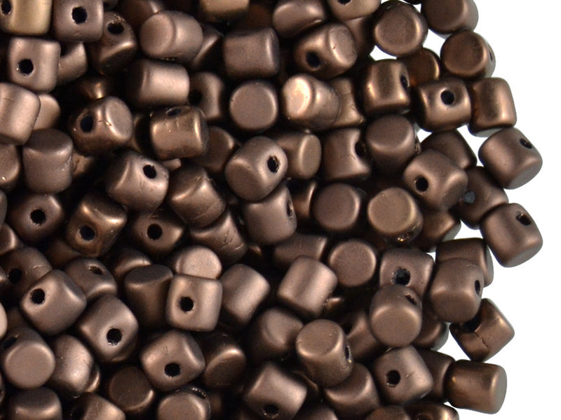 5 g Minos® Par Puca® Beads, 2.5x3mm, Dark Bronze Matte, Czech Glass