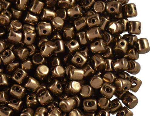 5 g Minos® Par Puca® Beads, 2.5x3mm, Dark Gold Bronze, Czech Glass