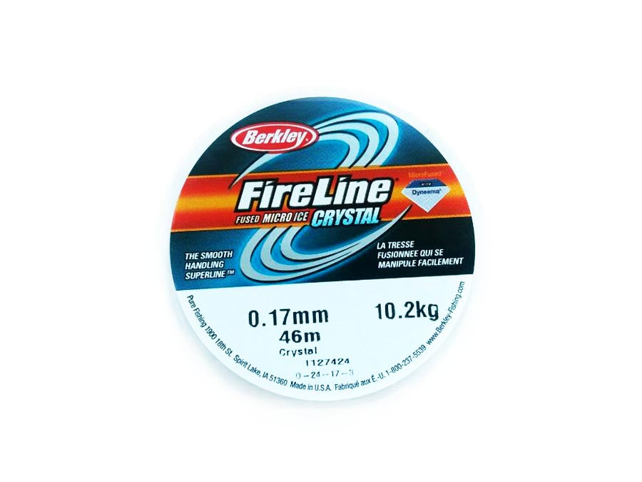 1 pc Berkley Fireline 10.2kg (22Lb), 0.17mm (0.008inch) x 45m (50yd), Crystal Clear