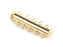 1 pc Jewelry Magnetic Slider Clasp, 5 Rows, 30mm, Gold Plated