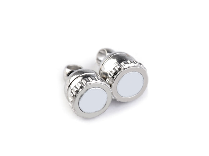 1 pc Magnetic Roller Clasp, 5x18mm, Silver Plated