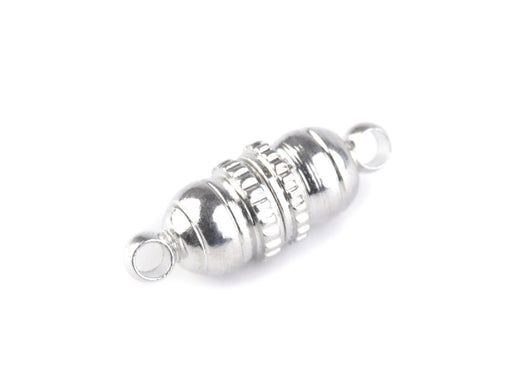 1 pc Magnetic Roller Clasp, 5x18mm, Silver Plated