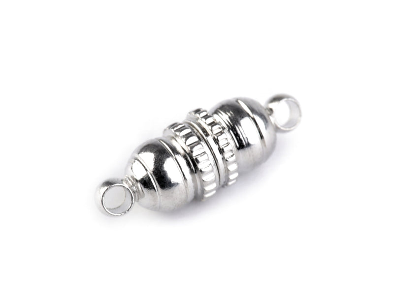 1 pc Magnetic Roller Clasp, 5x18mm, Platinum Plated