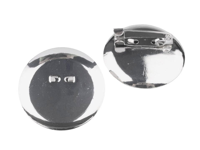 1 pc Brooch Bridge with A Plate, Ø35mm, Platinum