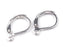 2 pcs Leverback Earring Wire, 13mm, Silver