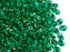20 g 2-hole SuperDuo™ Seed Beads, 2.5x5mm, Emerald, Czech Glass