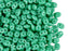 20 g 2-hole SuperDuo™ Seed Beads, 2.5x5mm, Opaque Turquoise Green, Czech Glass