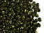 20 g 2-hole SuperDuo™ Seed Beads, 2.5x5mm, Jet Green Luster, Czech Glass