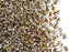 20 g 2-hole SuperDuo™ Seed Beads, 2.5x5mm, Crystal Brown Lined, Czech Glass