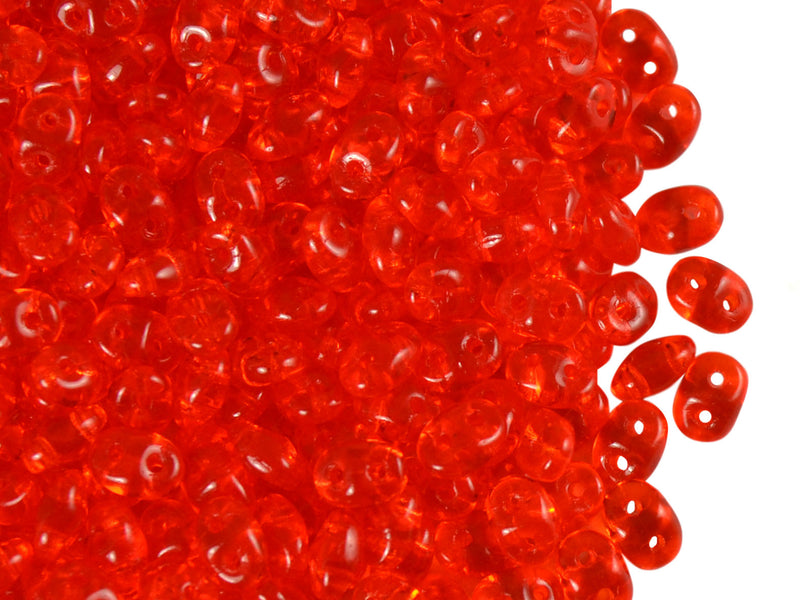 20 g 2-hole SuperDuo™ Seed Beads, 2.5x5mm, Hyacinth, Czech Glass