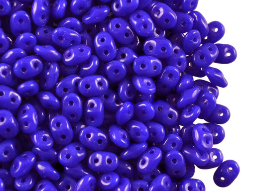20 g 2-hole SuperDuo™ Seed Beads, 2.5x5mm, Blue Opaque, Czech Glass