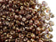 20 g 2-hole SuperDuo™ Seed Beads, 2.5x5mm, Crystal Brown Lila Luster, Czech Glass