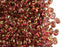 20 g 2-hole SuperDuo™ Seed Beads, 2.5x5mm, Crystal Red Luster, Czech Glass