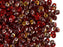 20 g 2-hole SuperDuo™ Seed Beads, 2.5x5mm, Ruby Capri Gold AB, Czech Glass