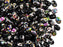 20 g 2-hole SuperDuo™ Seed Beads, 2.5x5mm, Jet Vitrail AB, Czech Glass