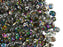 20 g 2-hole SuperDuo™ Seed Beads, 2.5x5mm, Crystal Vitrail AB, Czech Glass