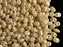 20 g 2-hole SuperDuo™ Seed Beads, 2.5x5mm, Chalk Champagne Luster, Czech Glass