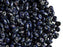 20 g 2-hole SuperDuo™ Seed Beads, 2.5x5mm, Opaque Blue Travertine Dark, Czech Glass