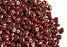 20 g 2-hole SuperDuo™ Seed Beads, 2.5x5mm, Brown Opaque White Luster, Czech Glass