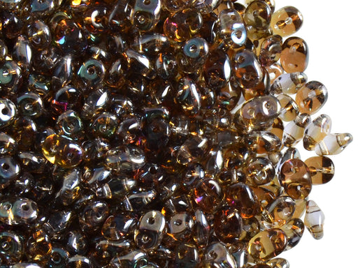 20 g 2-hole SuperDuo™ Seed Beads, 2.5x5mm, Tanzanite Celsian, Czech Glass