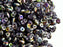 20 g 2-hole SuperDuo™ Seed Beads, 2.5x5mm, Tanzanite Vitrail Matte, Czech Glass