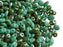 20 g 2-hole SuperDuo™ Seed Beads, 2.5x5mm, Opaque Turquoise Green Celsian, Czech Glass