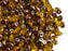 20 g 2-hole SuperDuo™ Seed Beads, 2.5x5mm, Amber Sliperit, Czech Glass