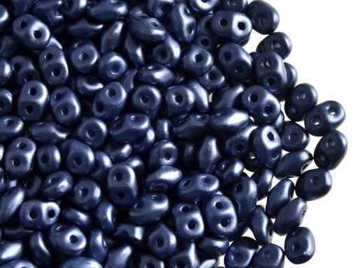 20 g 2-hole SuperDuo™ Seed Beads, 2.5x5mm, Pastel Montana Blue, Czech Glass