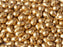 60 pcs Teardrop Small Glass Beads, 4x6mm, Aztec Gold, Czech Glass
