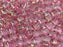 25 pcs WibeDuo® Beads, 8x8 mm,2-Hole, Czech Glass, Crystal Red Luster