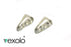 30 pcs 2-hole Vexolo® Beads, 5x8mm, Crystal Green Luster, Czech Glass