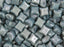 25 pcs WibeDuo® Beads, 8x8 mm,2-Hole, Czech Glass, Chalk White Baby Blue Luster